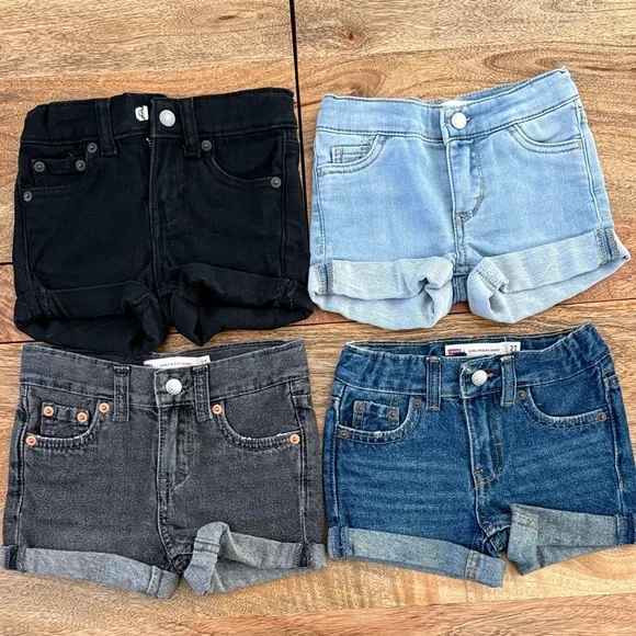 Levi Levi’s Toddler Denim Shorts Size 2T Girl Girls - Picture 3 of 3